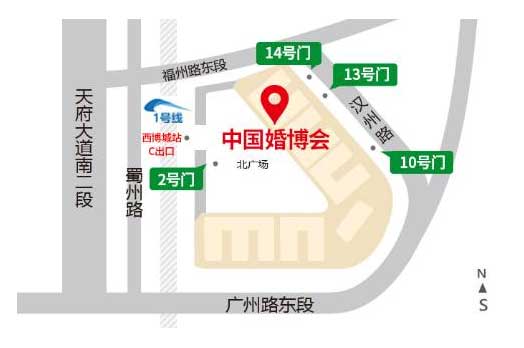 成都家博会展馆中国西部国际博览城地图